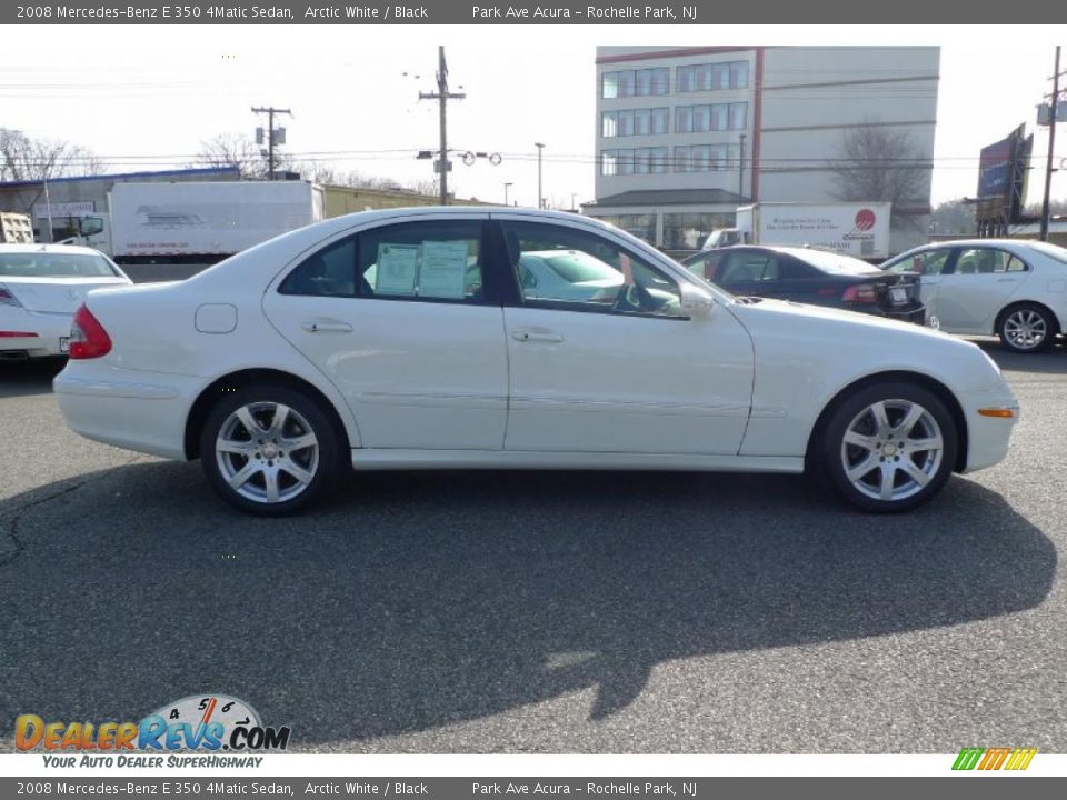 2008 Mercedes-Benz E 350 4Matic Sedan Arctic White / Black Photo #19