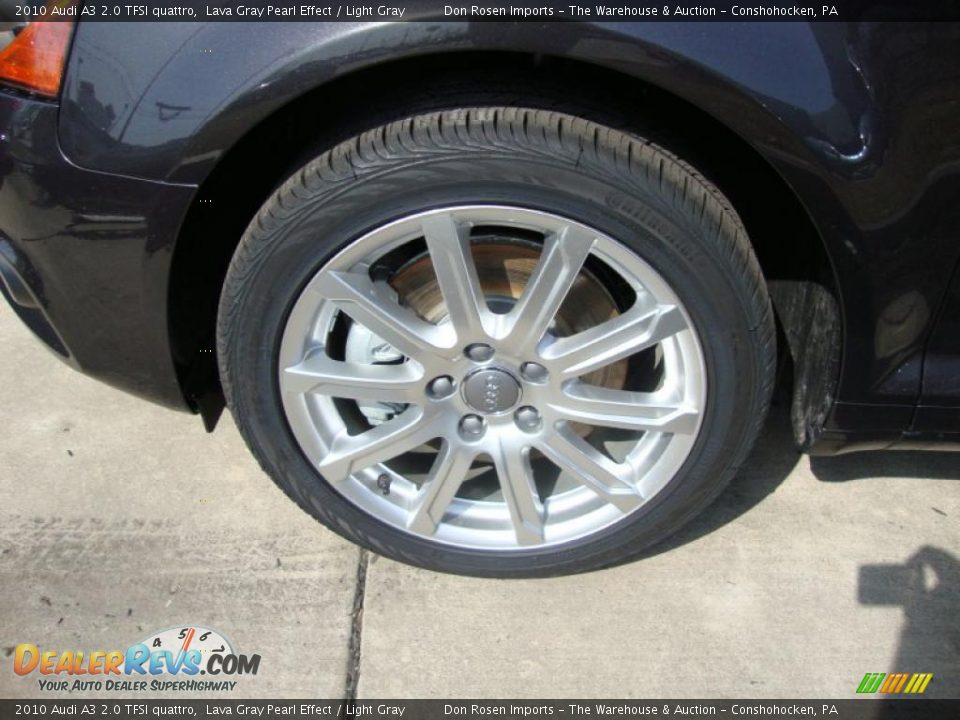 2010 Audi A3 2.0 TFSI quattro Lava Gray Pearl Effect / Light Gray Photo #23