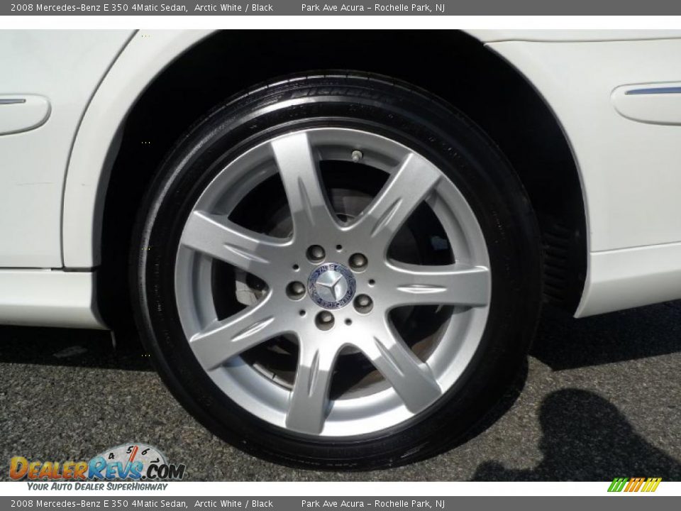 2008 Mercedes-Benz E 350 4Matic Sedan Arctic White / Black Photo #22