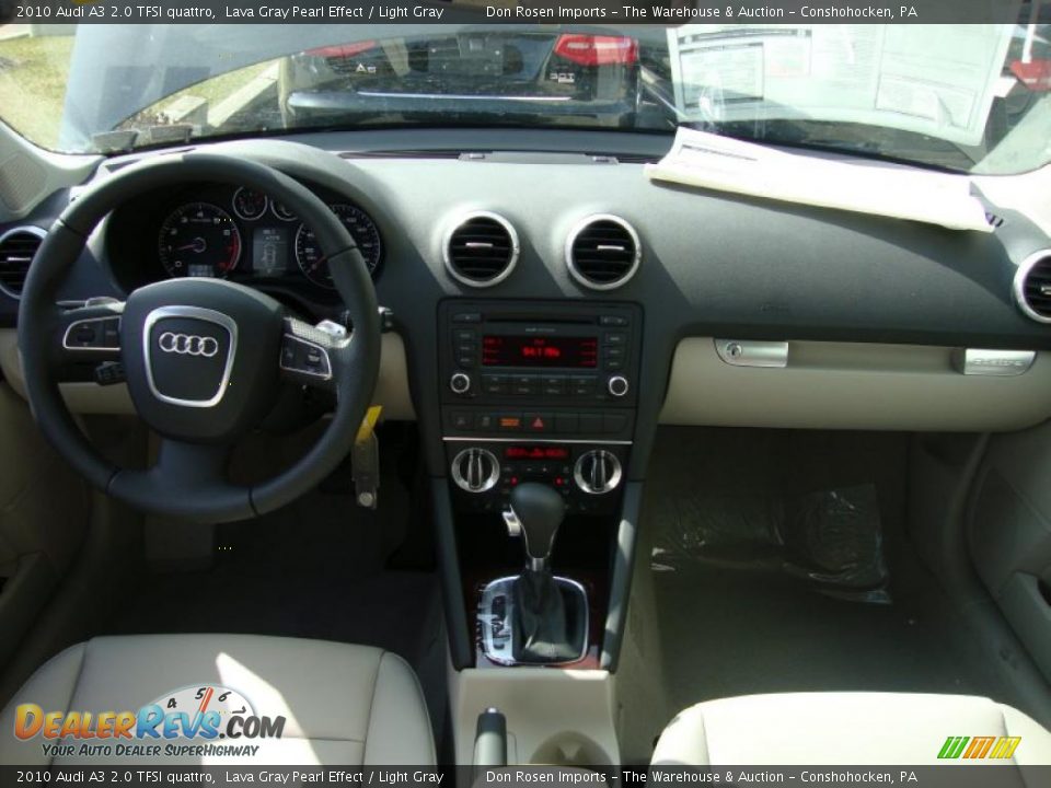 2010 Audi A3 2.0 TFSI quattro Lava Gray Pearl Effect / Light Gray Photo #25