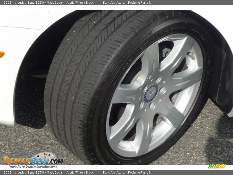 2008 Mercedes-Benz E 350 4Matic Sedan Arctic White / Black Photo #23