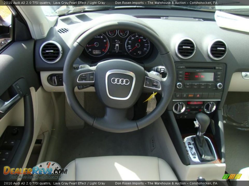 2010 Audi A3 2.0 TFSI quattro Lava Gray Pearl Effect / Light Gray Photo #26