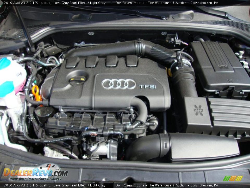 2010 Audi A3 2.0 TFSI quattro Lava Gray Pearl Effect / Light Gray Photo #29