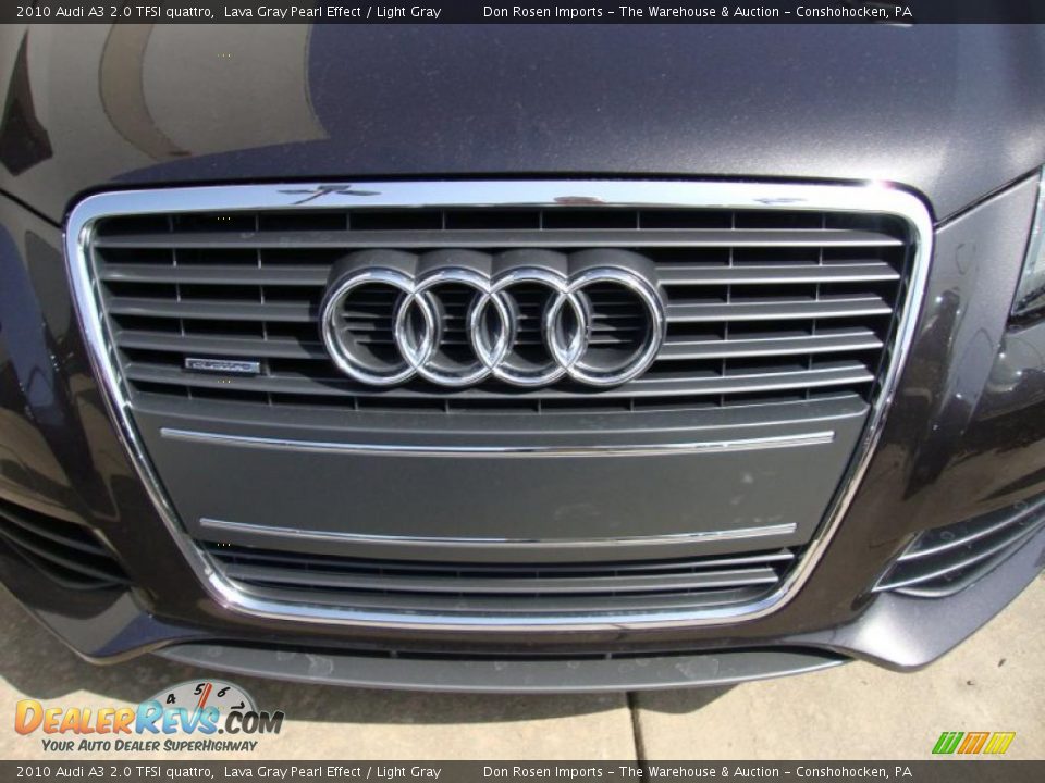 2010 Audi A3 2.0 TFSI quattro Lava Gray Pearl Effect / Light Gray Photo #30