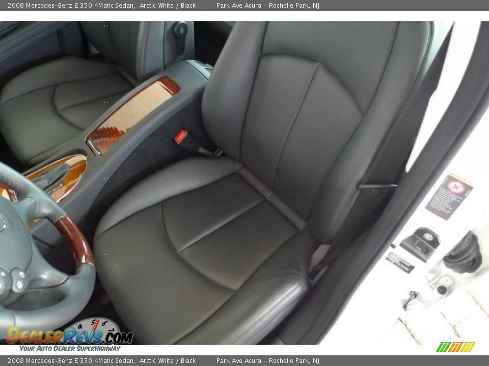 2008 Mercedes-Benz E 350 4Matic Sedan Arctic White / Black Photo #28