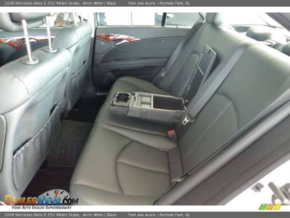2008 Mercedes-Benz E 350 4Matic Sedan Arctic White / Black Photo #30