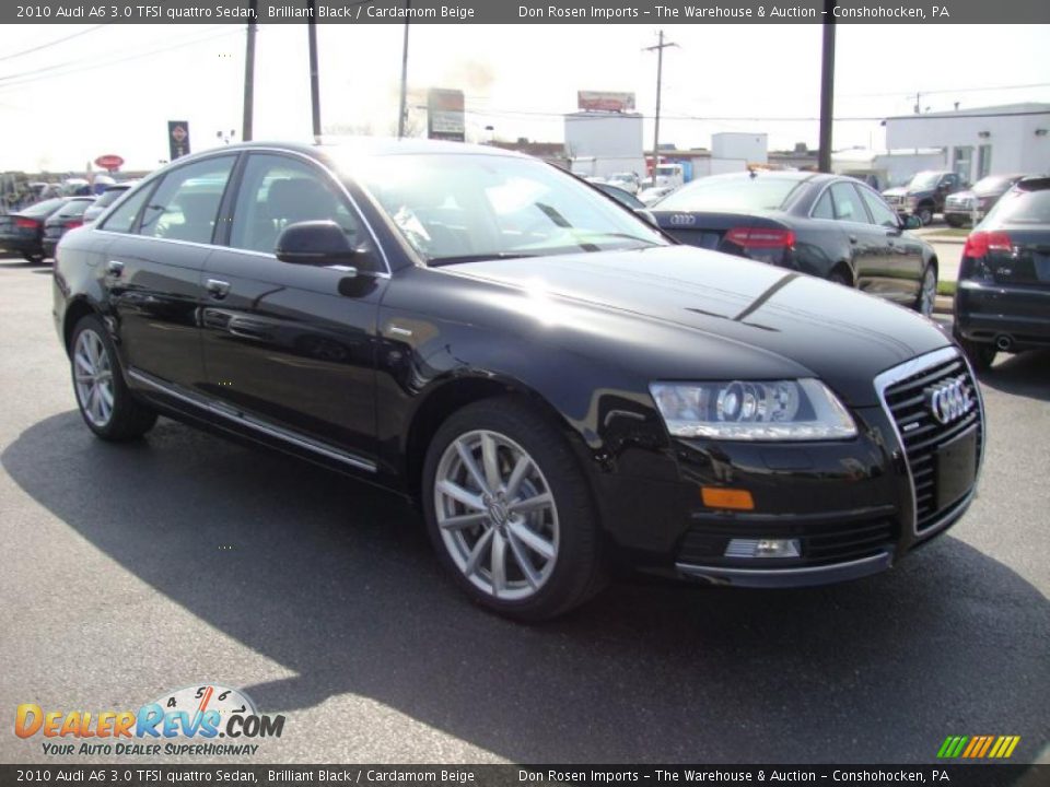 2010 Audi A6 3.0 TFSI quattro Sedan Brilliant Black / Cardamom Beige Photo #5