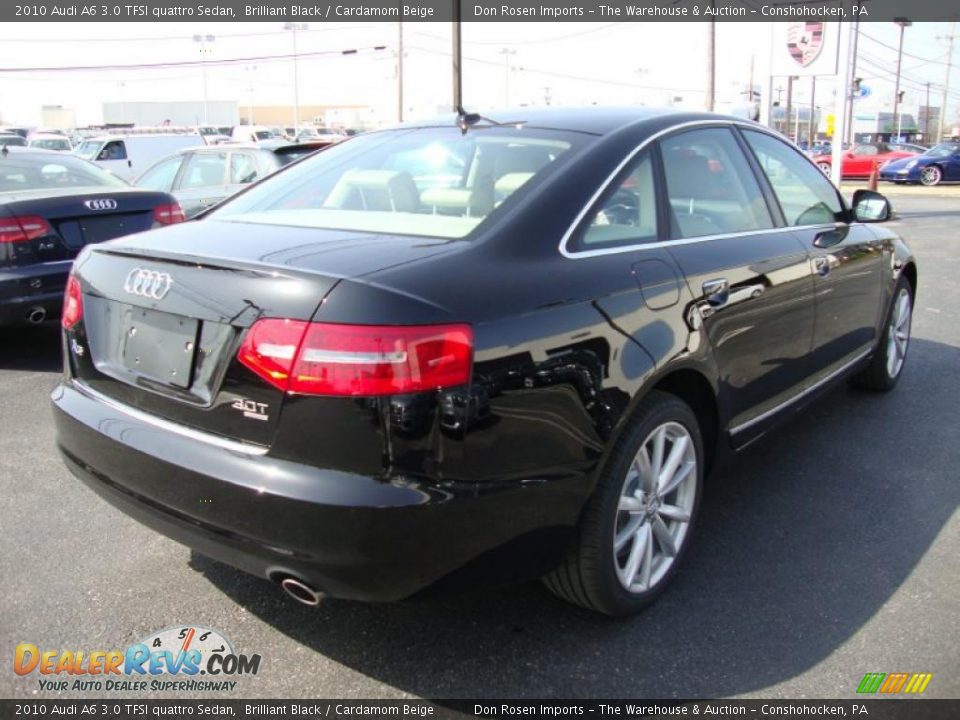 2010 Audi A6 3.0 TFSI quattro Sedan Brilliant Black / Cardamom Beige Photo #7