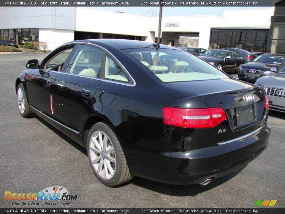 2010 Audi A6 3.0 TFSI quattro Sedan Brilliant Black / Cardamom Beige Photo #9