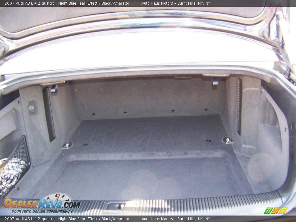 2007 Audi A8 L 4.2 quattro Night Blue Pearl Effect / Black/Amaretto Photo #15