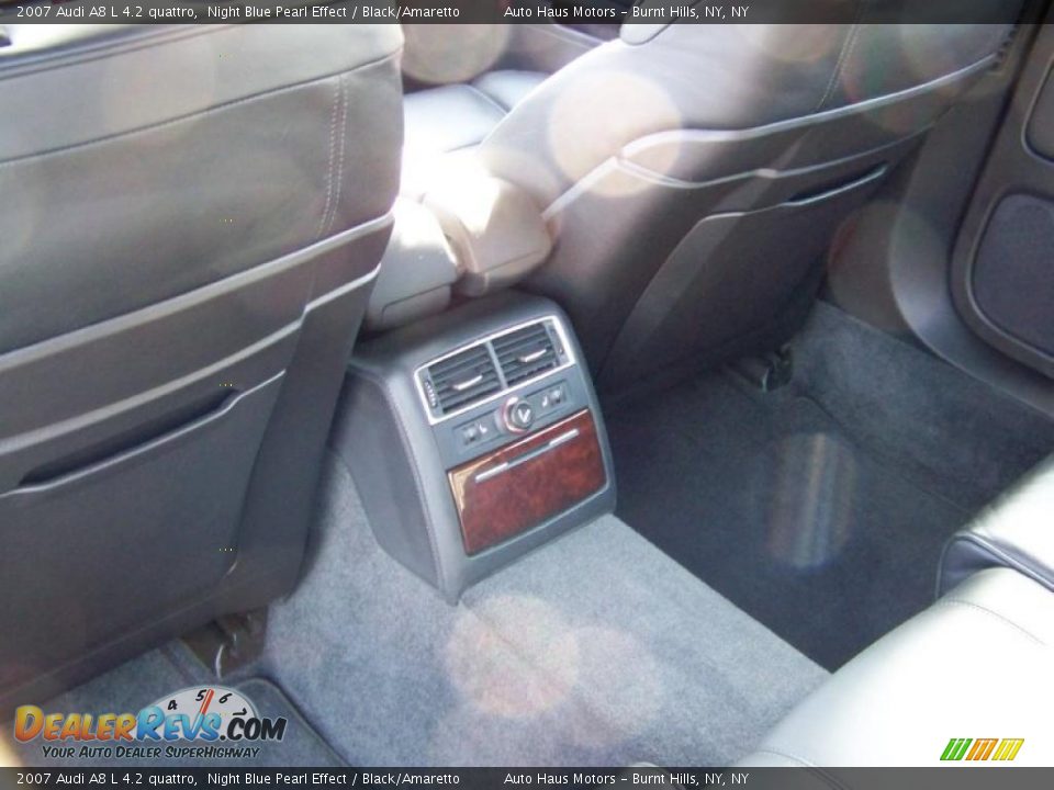 2007 Audi A8 L 4.2 quattro Night Blue Pearl Effect / Black/Amaretto Photo #17