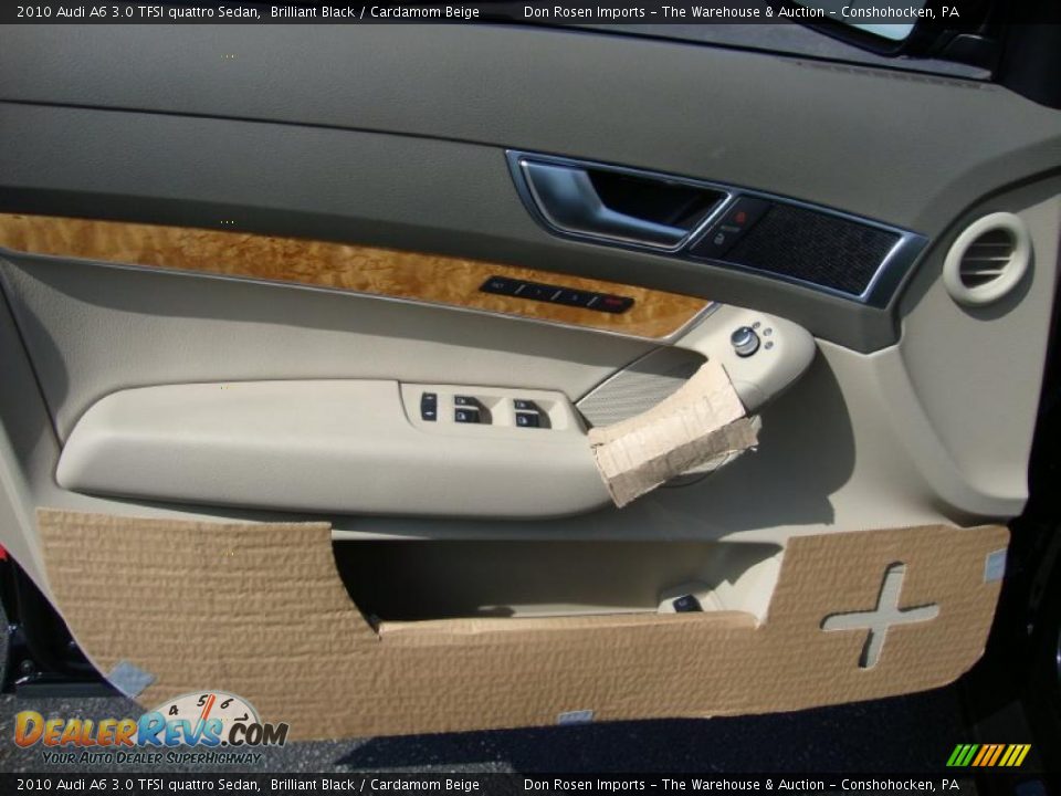2010 Audi A6 3.0 TFSI quattro Sedan Brilliant Black / Cardamom Beige Photo #13