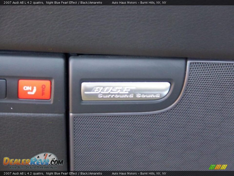 2007 Audi A8 L 4.2 quattro Night Blue Pearl Effect / Black/Amaretto Photo #20