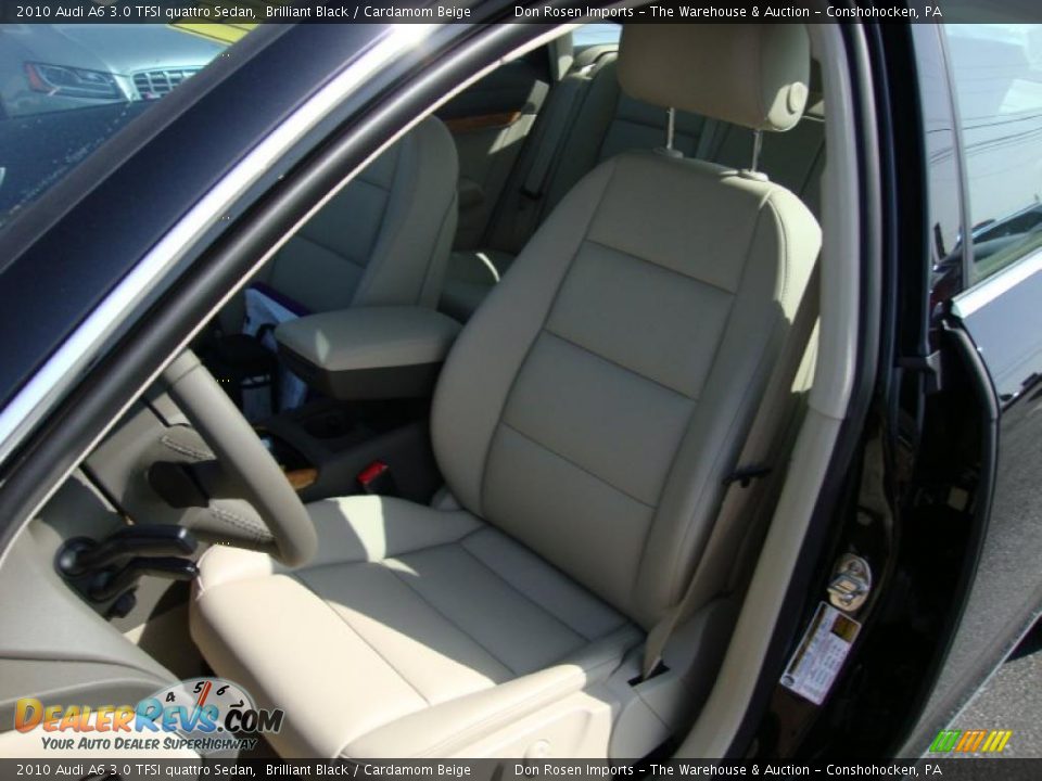 2010 Audi A6 3.0 TFSI quattro Sedan Brilliant Black / Cardamom Beige Photo #16