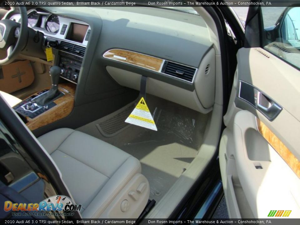 2010 Audi A6 3.0 TFSI quattro Sedan Brilliant Black / Cardamom Beige Photo #17