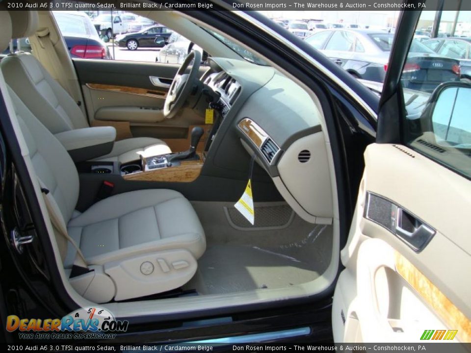 2010 Audi A6 3.0 TFSI quattro Sedan Brilliant Black / Cardamom Beige Photo #19