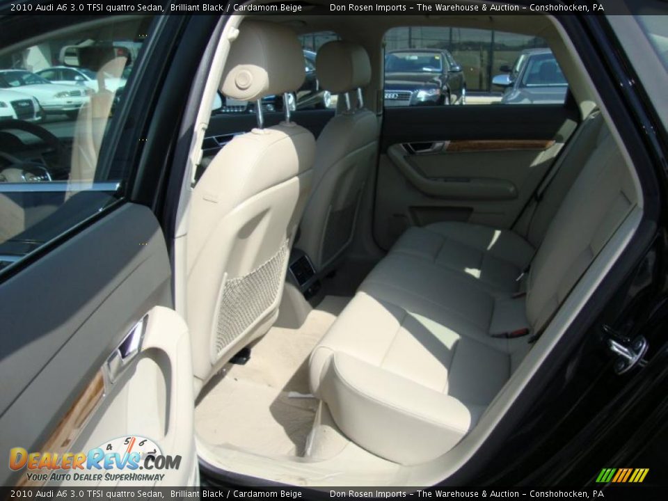 2010 Audi A6 3.0 TFSI quattro Sedan Brilliant Black / Cardamom Beige Photo #21
