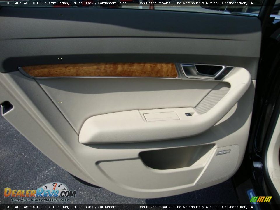 2010 Audi A6 3.0 TFSI quattro Sedan Brilliant Black / Cardamom Beige Photo #22