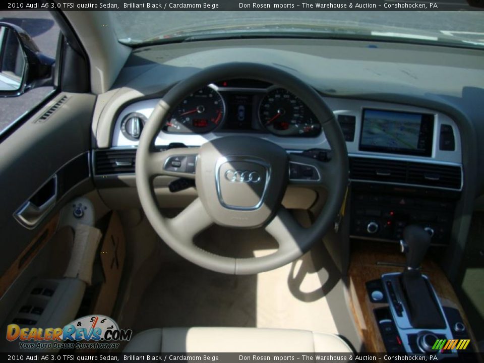 2010 Audi A6 3.0 TFSI quattro Sedan Brilliant Black / Cardamom Beige Photo #32