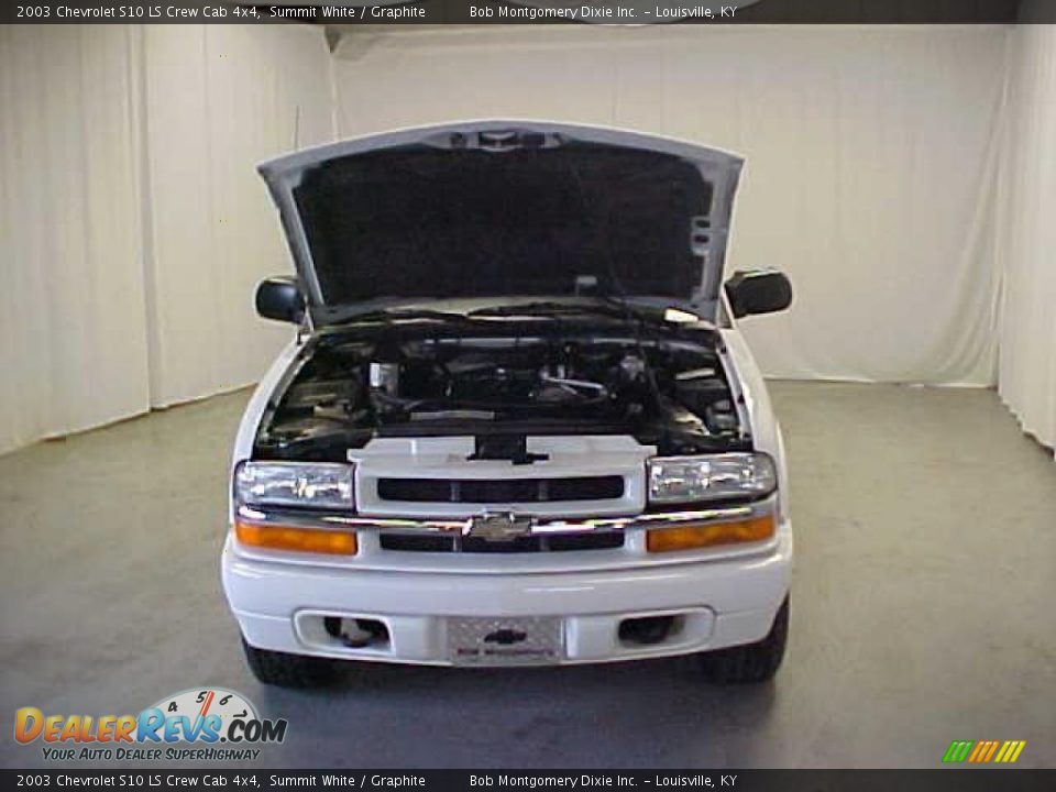 2003 Chevrolet S10 LS Crew Cab 4x4 Summit White / Graphite Photo #4