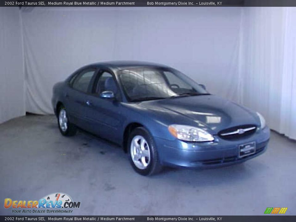 2002 Ford Taurus SES Medium Royal Blue Metallic / Medium Parchment Photo #1