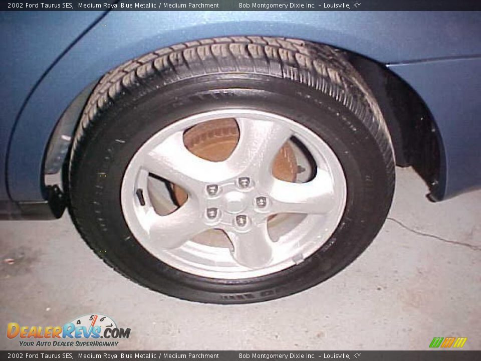 2002 Ford Taurus SES Medium Royal Blue Metallic / Medium Parchment Photo #10