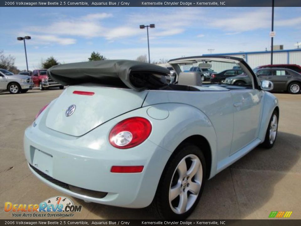 2006 Volkswagen New Beetle 2.5 Convertible Aquarius Blue / Grey Photo #3