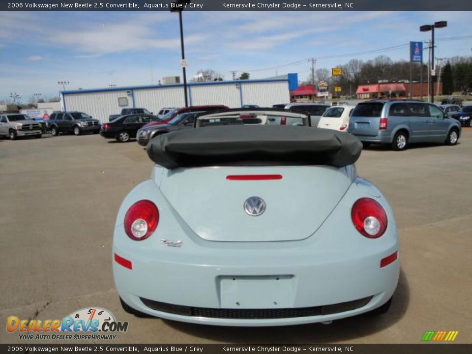 2006 Volkswagen New Beetle 2.5 Convertible Aquarius Blue / Grey Photo #4