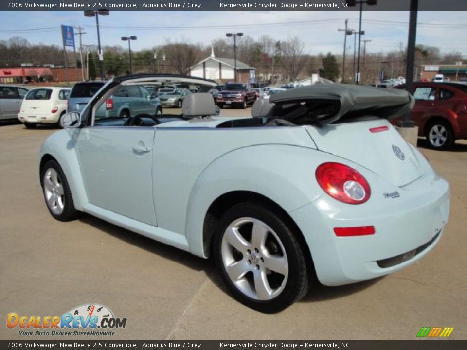 2006 Volkswagen New Beetle 2.5 Convertible Aquarius Blue / Grey Photo #5