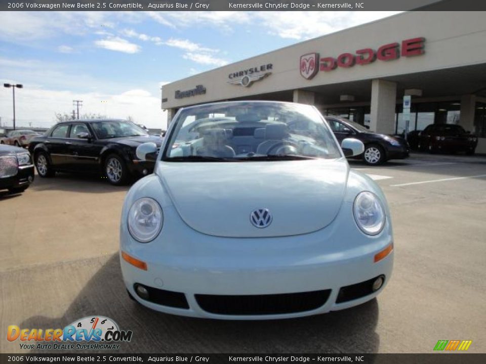 2006 Volkswagen New Beetle 2.5 Convertible Aquarius Blue / Grey Photo #8