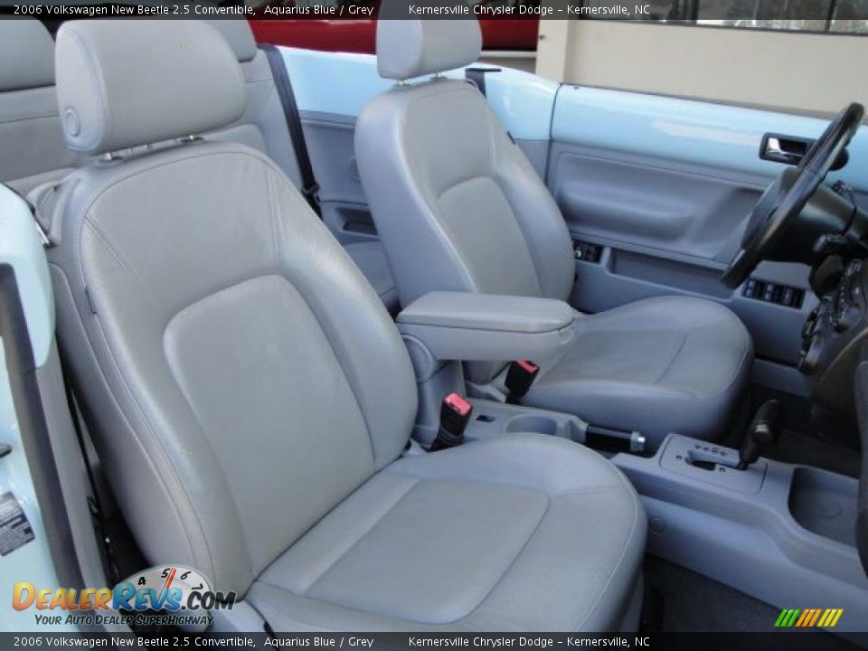 2006 Volkswagen New Beetle 2.5 Convertible Aquarius Blue / Grey Photo #10