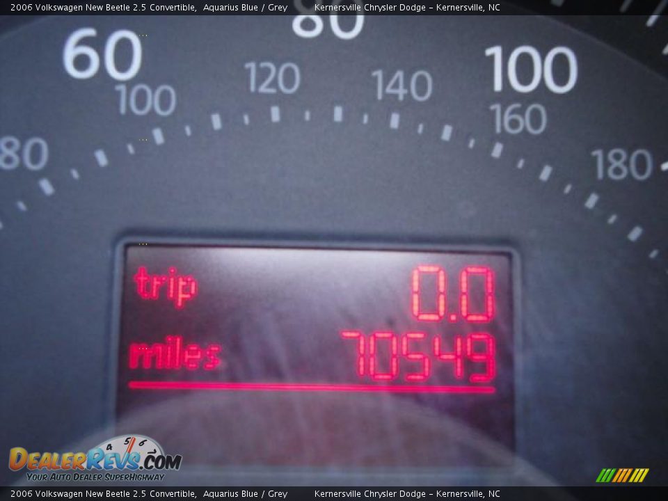 2006 Volkswagen New Beetle 2.5 Convertible Aquarius Blue / Grey Photo #14