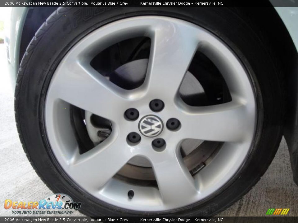 2006 Volkswagen New Beetle 2.5 Convertible Aquarius Blue / Grey Photo #16