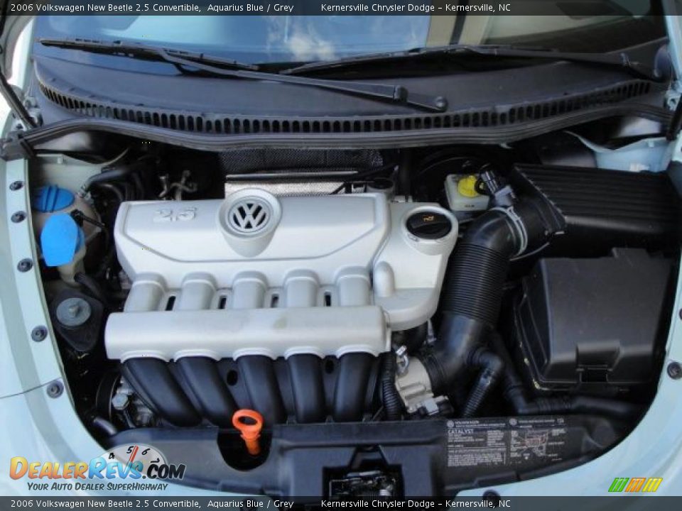 2006 Volkswagen New Beetle 2.5 Convertible Aquarius Blue / Grey Photo #17