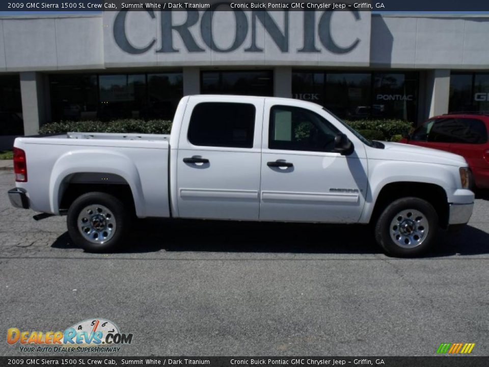 2009 GMC Sierra 1500 SL Crew Cab Summit White / Dark Titanium Photo #1