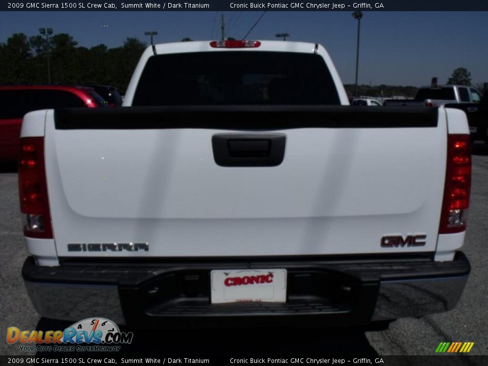 2009 GMC Sierra 1500 SL Crew Cab Summit White / Dark Titanium Photo #7