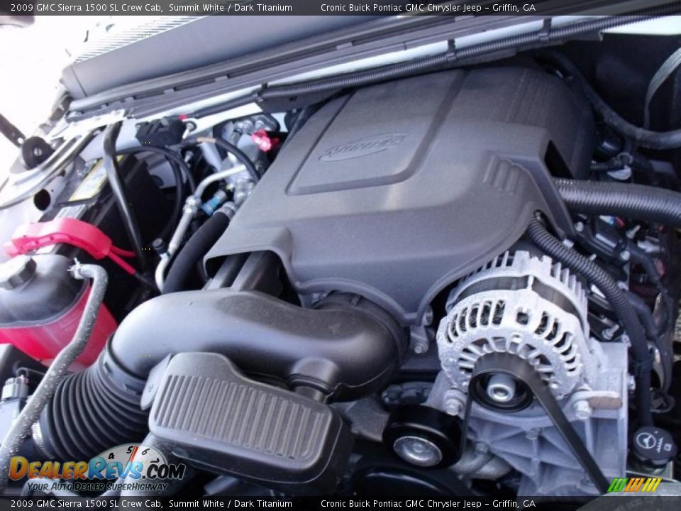 2009 GMC Sierra 1500 SL Crew Cab Summit White / Dark Titanium Photo #10