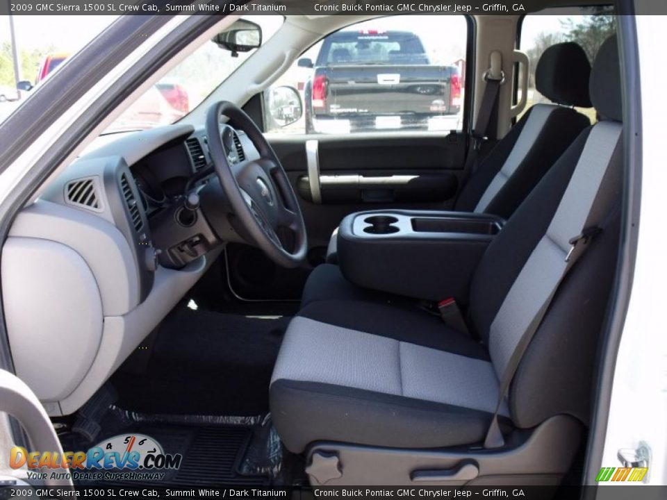 2009 GMC Sierra 1500 SL Crew Cab Summit White / Dark Titanium Photo #11