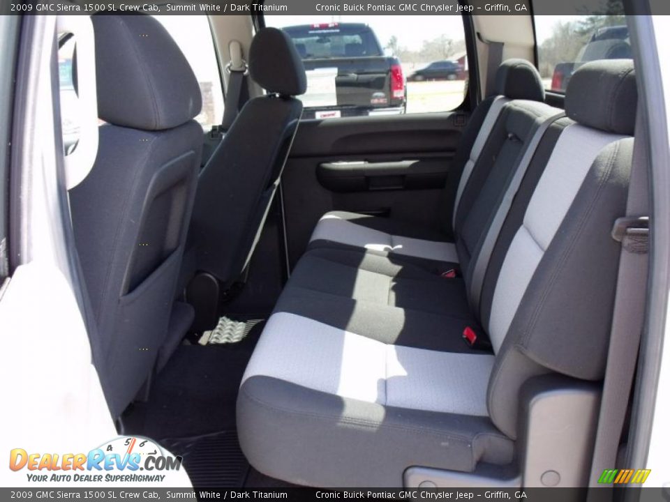 2009 GMC Sierra 1500 SL Crew Cab Summit White / Dark Titanium Photo #12