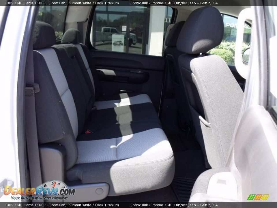 2009 GMC Sierra 1500 SL Crew Cab Summit White / Dark Titanium Photo #14