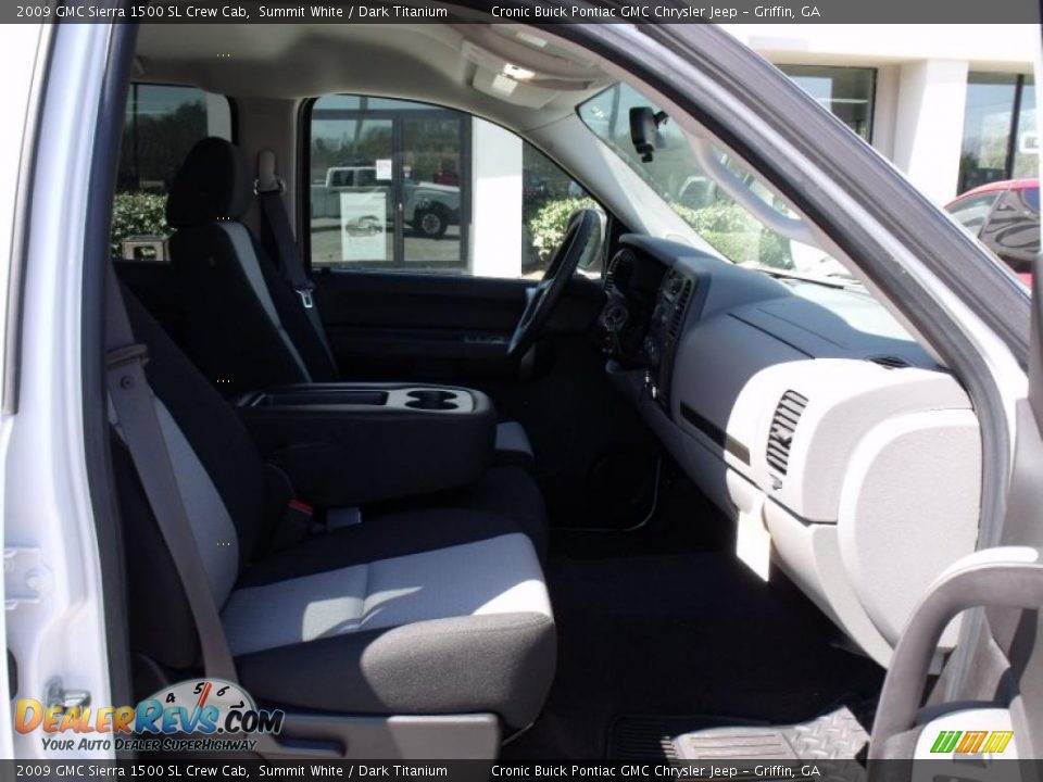 2009 GMC Sierra 1500 SL Crew Cab Summit White / Dark Titanium Photo #15