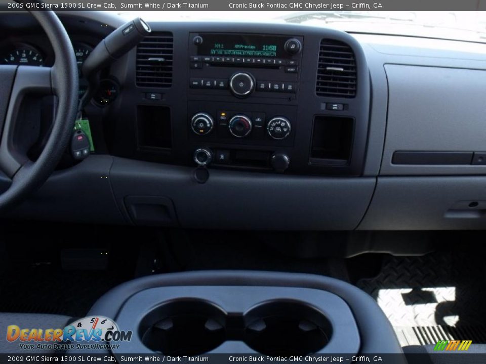 2009 GMC Sierra 1500 SL Crew Cab Summit White / Dark Titanium Photo #16