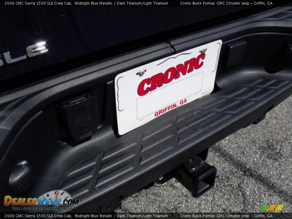 2009 GMC Sierra 1500 SLE Crew Cab Midnight Blue Metallic / Dark Titanium/Light Titanium Photo #11