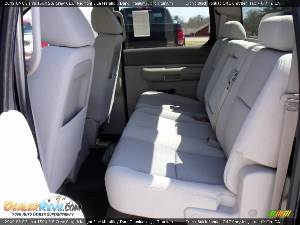 2009 GMC Sierra 1500 SLE Crew Cab Midnight Blue Metallic / Dark Titanium/Light Titanium Photo #14