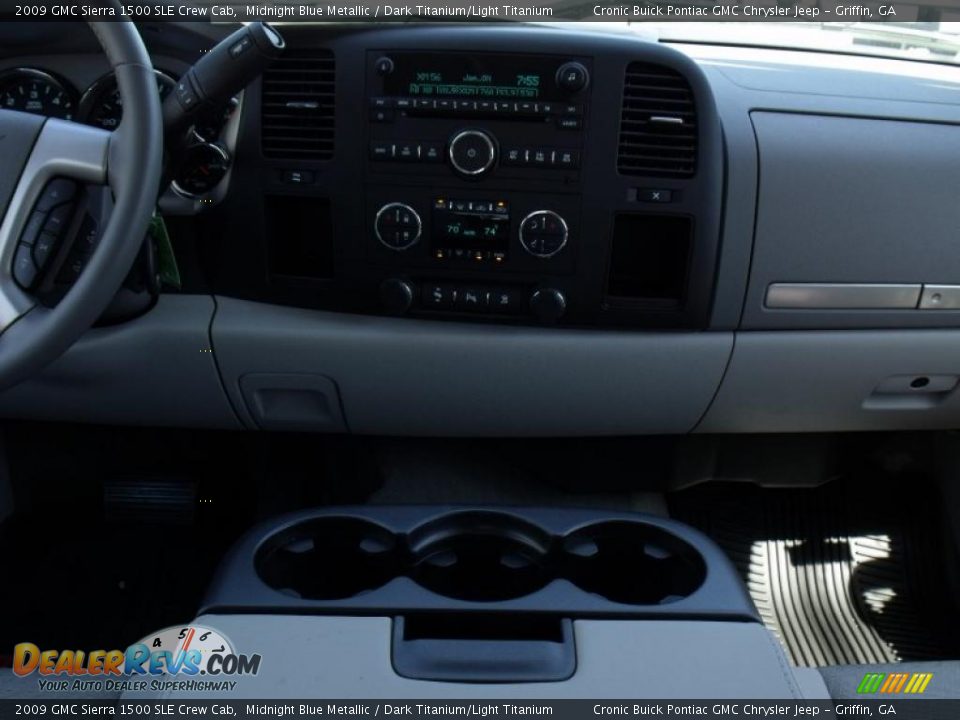 2009 GMC Sierra 1500 SLE Crew Cab Midnight Blue Metallic / Dark Titanium/Light Titanium Photo #17