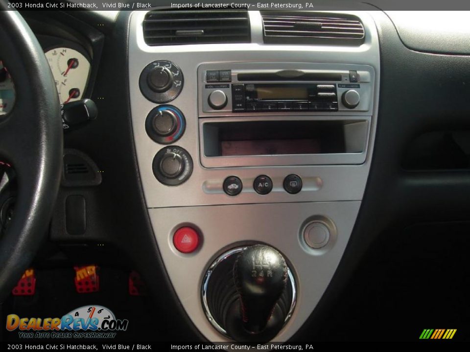 2003 Honda Civic Si Hatchback Vivid Blue / Black Photo #8
