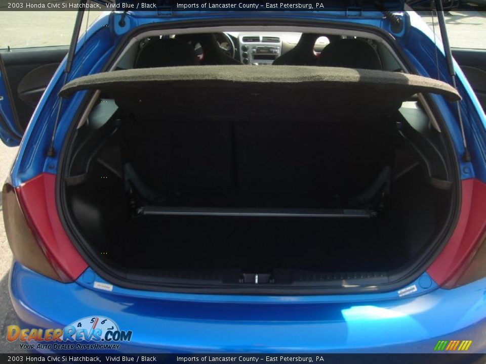 2003 Honda Civic Si Hatchback Vivid Blue / Black Photo #10