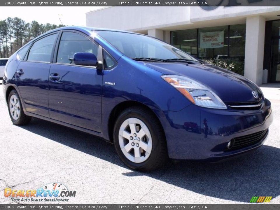 2008 Toyota Prius Hybrid Touring Spectra Blue Mica / Gray Photo #2
