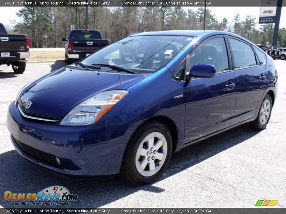 2008 Toyota Prius Hybrid Touring Spectra Blue Mica / Gray Photo #4