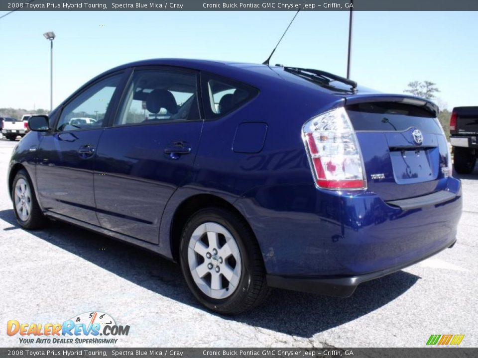 2008 Toyota Prius Hybrid Touring Spectra Blue Mica / Gray Photo #6